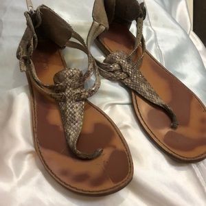 Snakeskin sandals